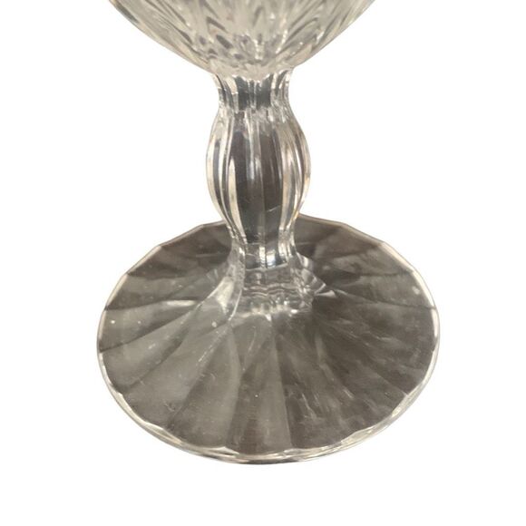 Vintage MIKASA Italian Countryside Crystal Goblet Glasses Water 7 1/8” Lot Set o - Picture 6 of 16